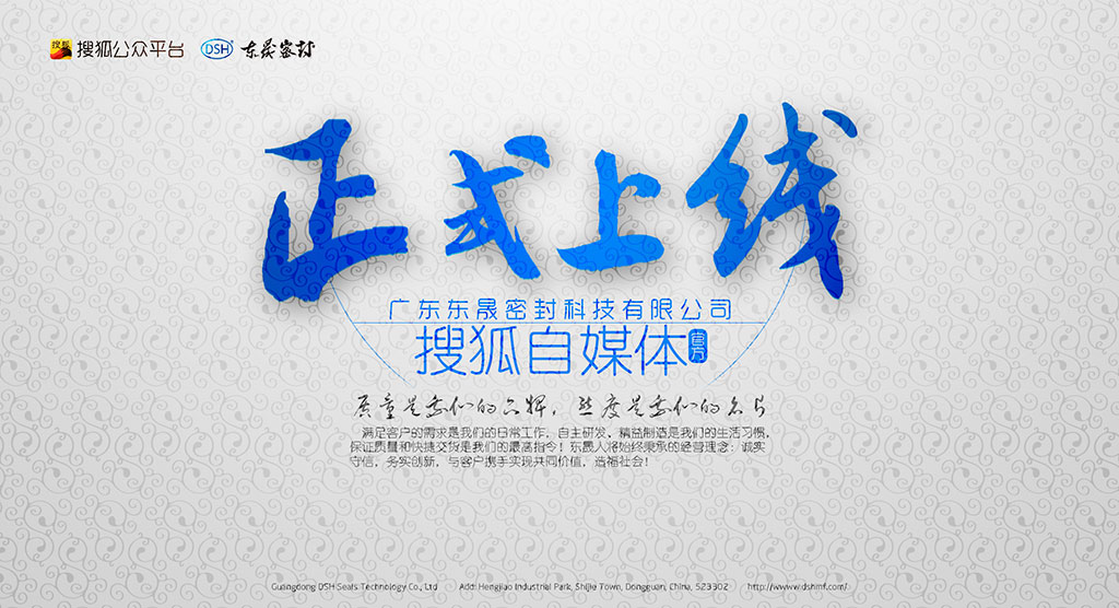 廣東愛密特密封科技有限公司官方搜狐自媒體全面上線啦！歡迎您的到來