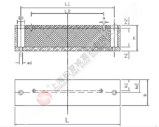 DSM132S電機橡膠減震條-電機<a href='/' target='_blank'><u>減震器</u></a>